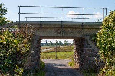 Eski kasaba Naestved Danimarka Bridge'de