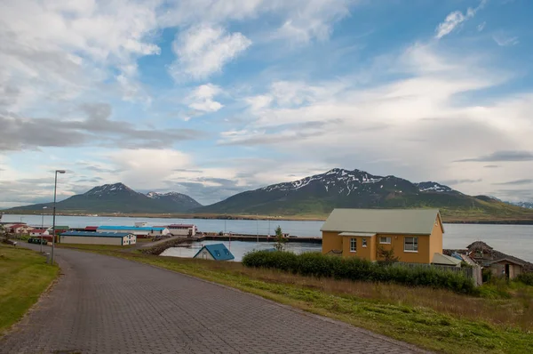 Vista da ilha de Hrisey, na Islândia — Fotografia de Stock