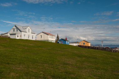 İzlanda'daki Hrisey Köyü