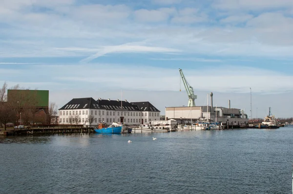 Porto de Nakskov na Dinamarca — Fotografia de Stock