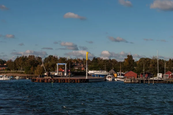 A kikötő a sziget a Bogoe Dániában — Stock Fotó