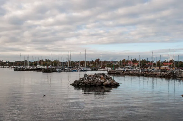 Kalvehave harbor in Denmark — Stock Photo, Image