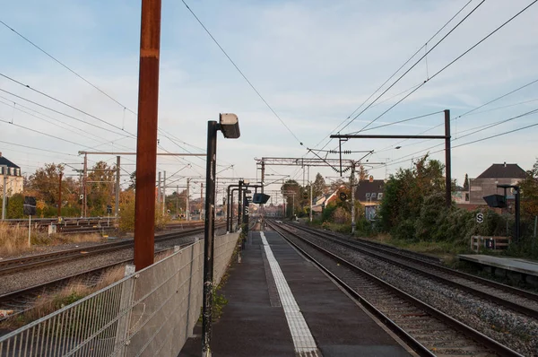 Hellerup train station, Dánia — Stock Fotó