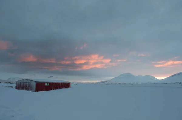 冬季仙境在冰岛赫里斯岛 — 图库照片