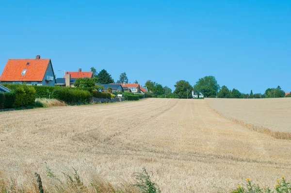 Fältet utanför Vordingborg i Danmark — Stockfoto