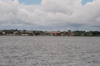Holbaek fiyort Danimarka boyunca hoerby Köyü