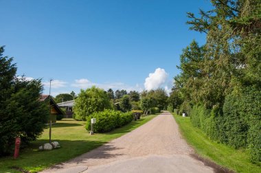 Kasaba Salvig Danimarka Oroe adada çakıl yol