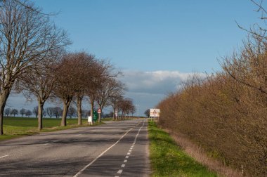 Vordingborg Danimarka yakınlarındaki koebenhavnsvej yolu