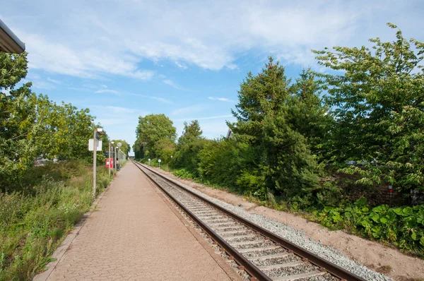 Naestved Північного залізничного вокзалу в Данії — стокове фото