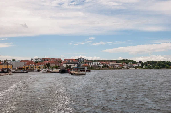 Porto de Holbaek cidade na Dinamarca — Fotografia de Stock