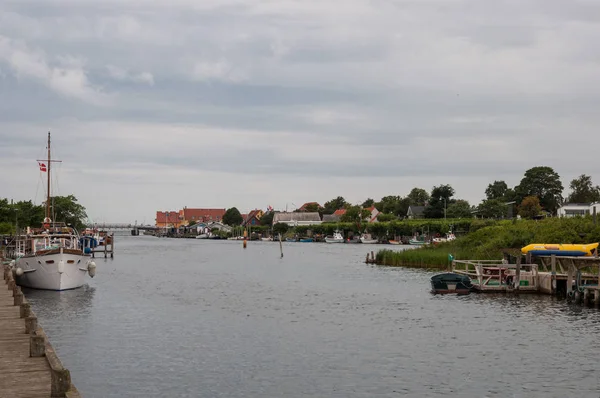 Harbor of karrebaeksminde in Denmark — Stock Photo, Image