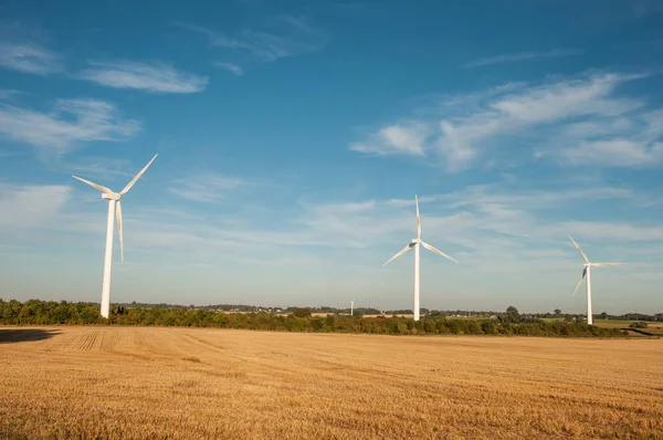Windmills in Danish landscape — Stock Photo, Image