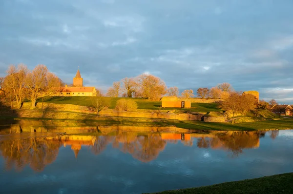 Vordingborg zříceniny hradu v Dánsku — Stock fotografie