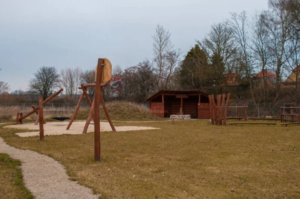 Speeltuin in de Deense stad van Vordingborg — Stockfoto