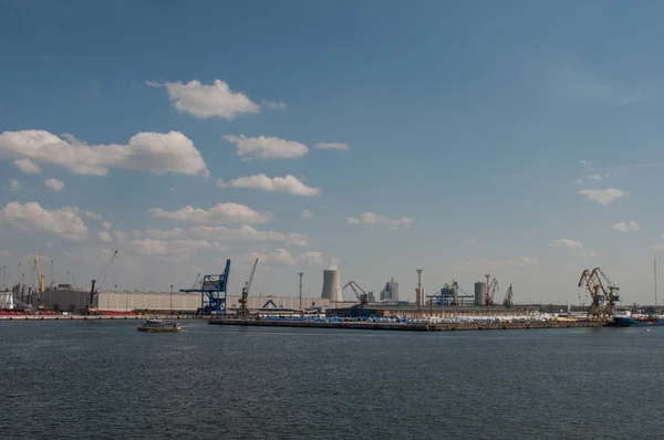 Rostock haven in Duitsland — Stockfoto