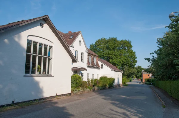 Hus i byn av Damme i Danmark — Stockfoto