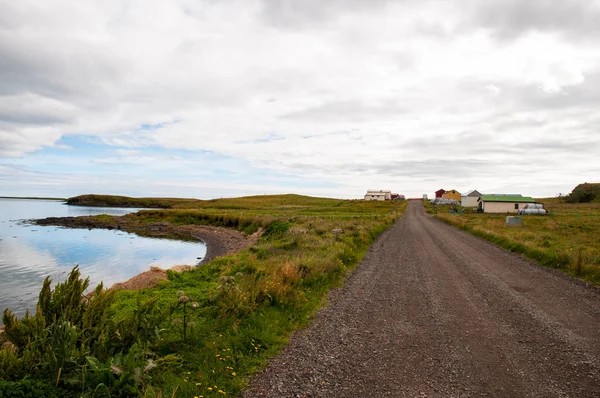 アイスランドの hornafjordur の田舎道 — ストック写真
