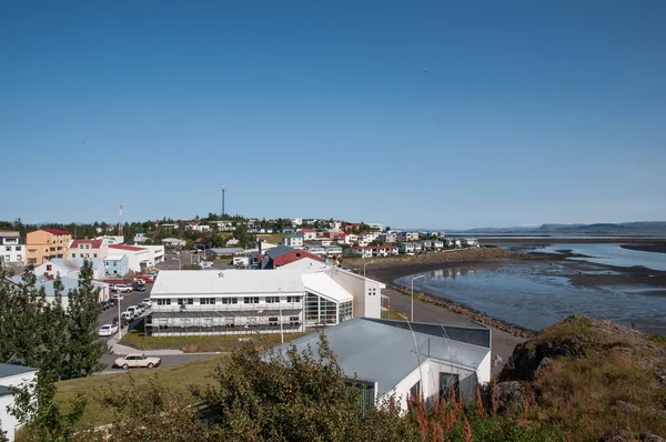 Staden av Borgarnes i Island — Stockfoto