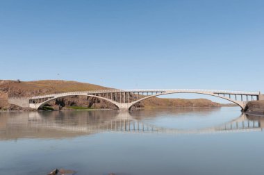 Hvita Nehri yakınında Borgarfjordur Icela Ferjukot geçiş Köprüsü