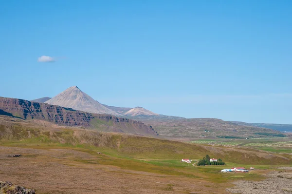 Borgarfjordur İzlanda kırsal manzara — Stok fotoğraf