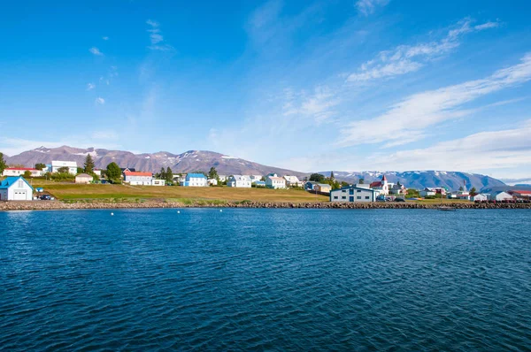 Přístav na ostrově Hrisey na Islandu — Stock fotografie