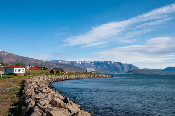 İzlanda'daki Hrisey Island sahil şeridi — Stok fotoğraf