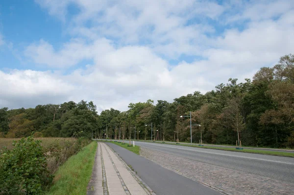 Road near Soro Lake in Denmark — Stock Photo, Image