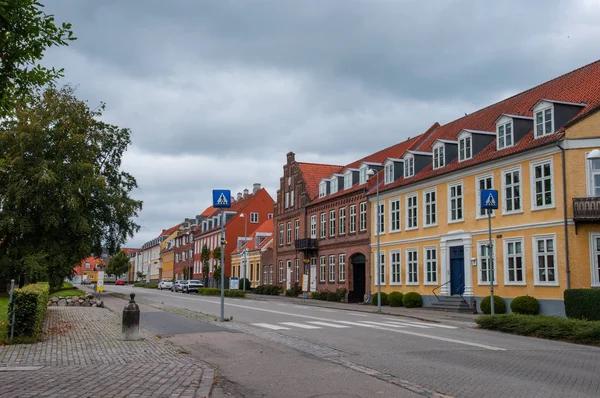 Edifícios na cidade dinamarquesa de Soroe — Fotografia de Stock