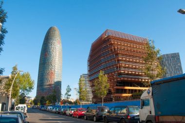 Şehir Barcelona İspanya binalarda