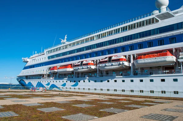 Výletní lodi Aida cara v Kodani "přístavu" — Stock fotografie