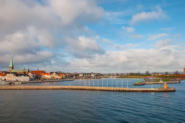 Cidade de Helsingoer, na Dinamarca — Fotografia de Stock