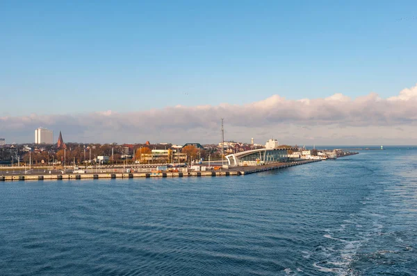 Bağlantı noktası Rostock Almanya — Stok fotoğraf