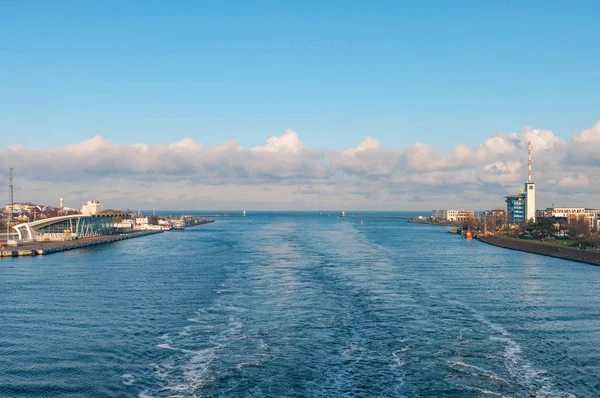 Hafen von rostock in deutschland — Stockfoto