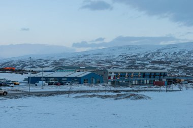 Sanayi Bölgesi şehir Akureyri, İzlanda