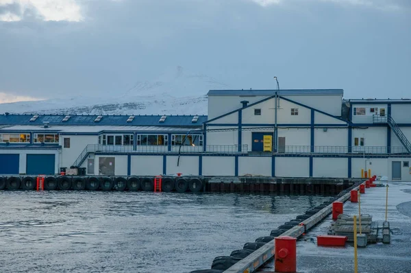 Fábrica de peixe velho na Islândia — Fotografia de Stock