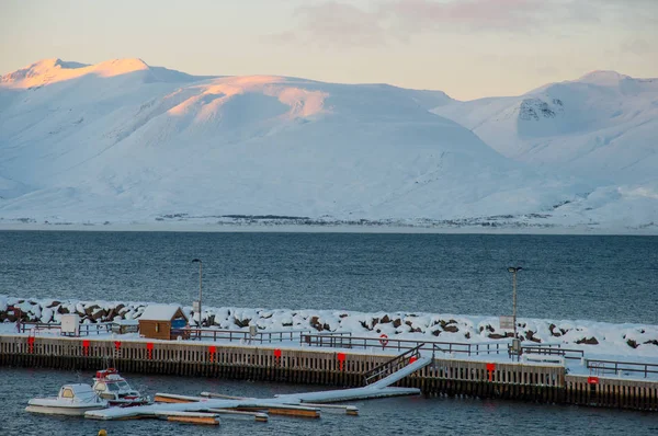 Visa från ön av Hrisey i Island — Stockfoto