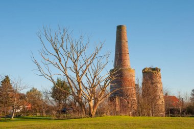 Sönmemiş kireç ocaklar Boesdal kalker taş ocağında