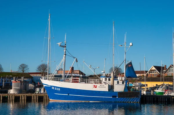 Датская рыболовная лодка — стоковое фото