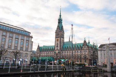 Hamburg city hall Noel zamanı
