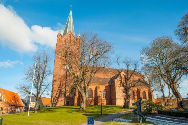 Şehir Merkezi Slagelse Danimarka Aziz Mikkels Kilisesi