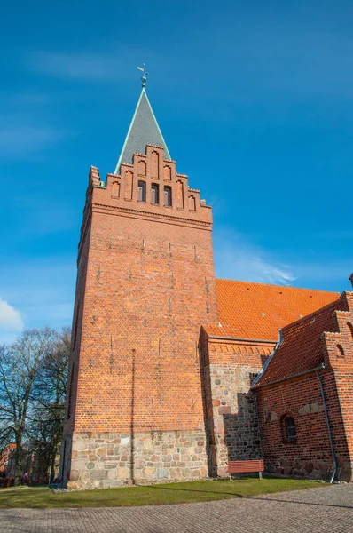 St. peters kostel ve městě Slagelse v Dánsku — Stock fotografie
