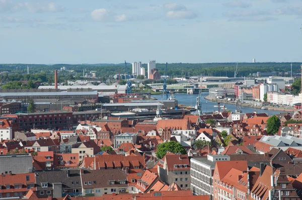 Vista de la ciudad de Lubeck en Alemania — Foto de Stock