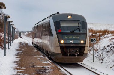 DSB Desiro Bölgesel tren Naestved Kuzey tren istasyonunda