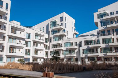 Kopenhag sahildeki modern bina