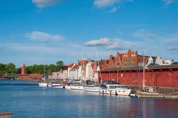 Os canais históricos de Lubeck — Fotografia de Stock