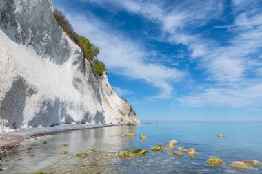 Moens klint chalk cliffs in Denmark clipart