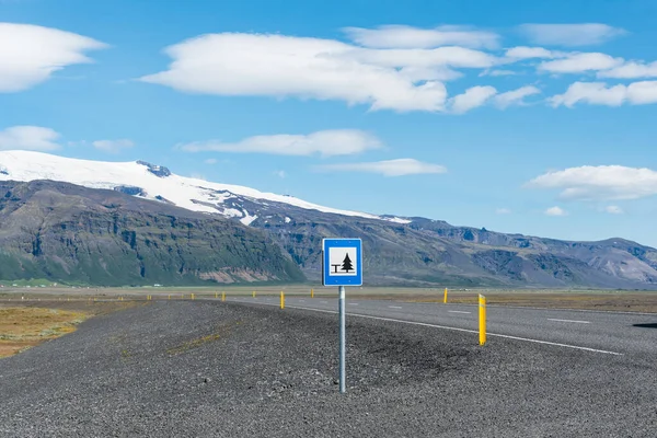 A estrada circular perto de Skaftafell no sul da Islândia — Fotografia de Stock