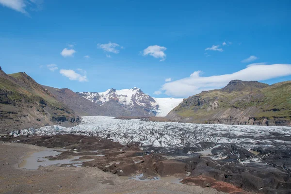 Svinafellsjokull ledovec na jižním Islandu — Stock fotografie