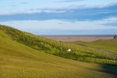 holiday home in the hills near fjadrargljufur canyon in south Iceland
