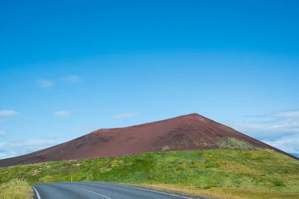 Ηφαίστειο Eldfell στο νησί Heimaey στο Vestmannaeyjar της Ισλανδίας — Φωτογραφία Αρχείου